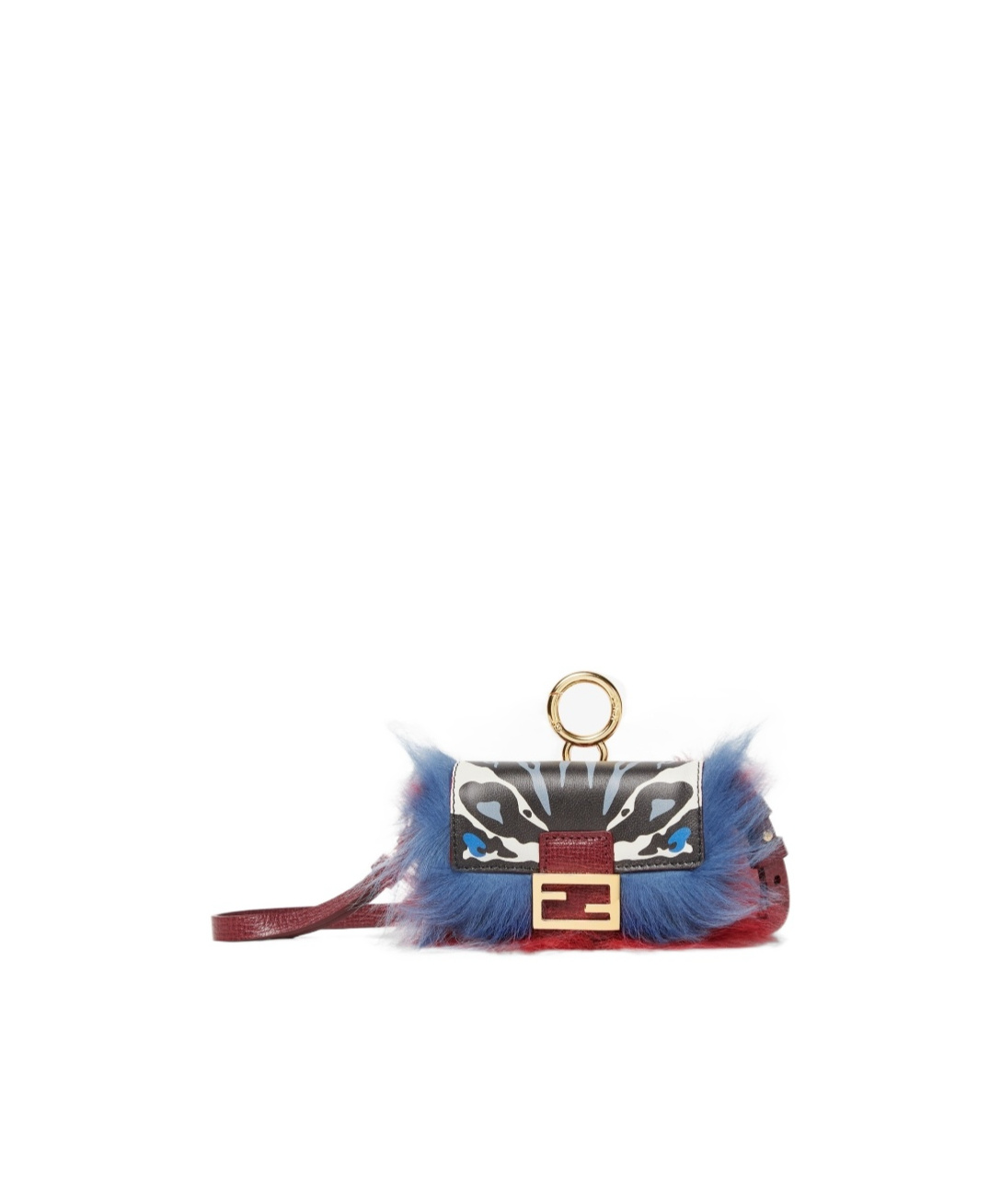Fendi Nano Baguette Handbag Charm In Multi