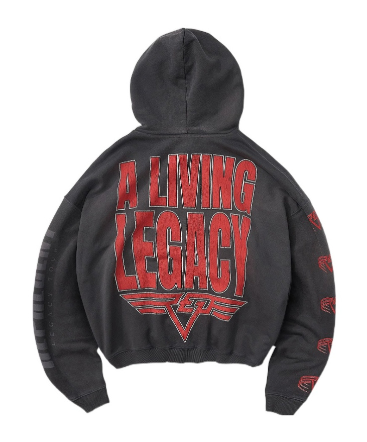 Represent Reversible Living Legacy Tour Hoodie In Black