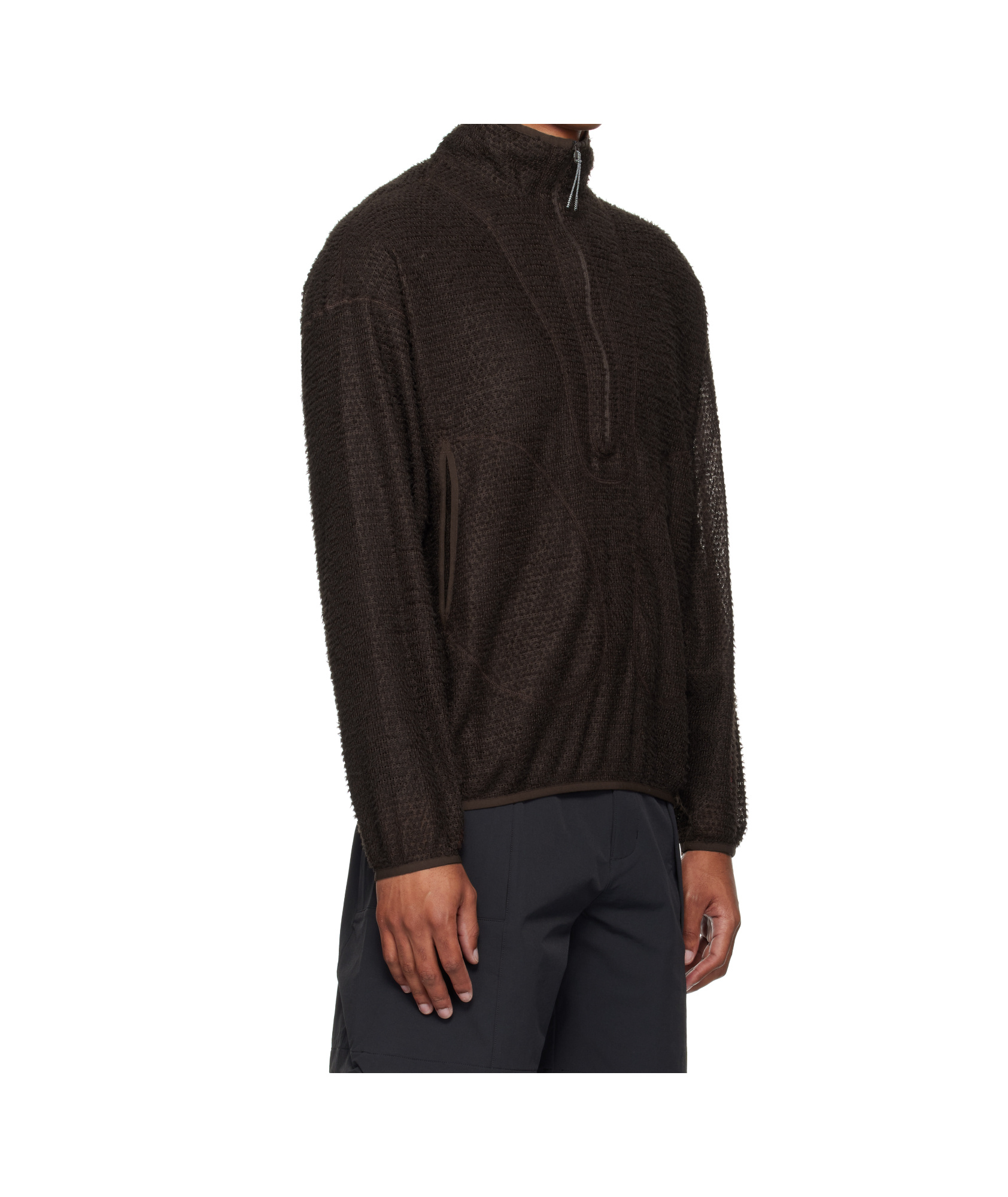 Roa Alpha Direct Half Zip Sweater In Brown