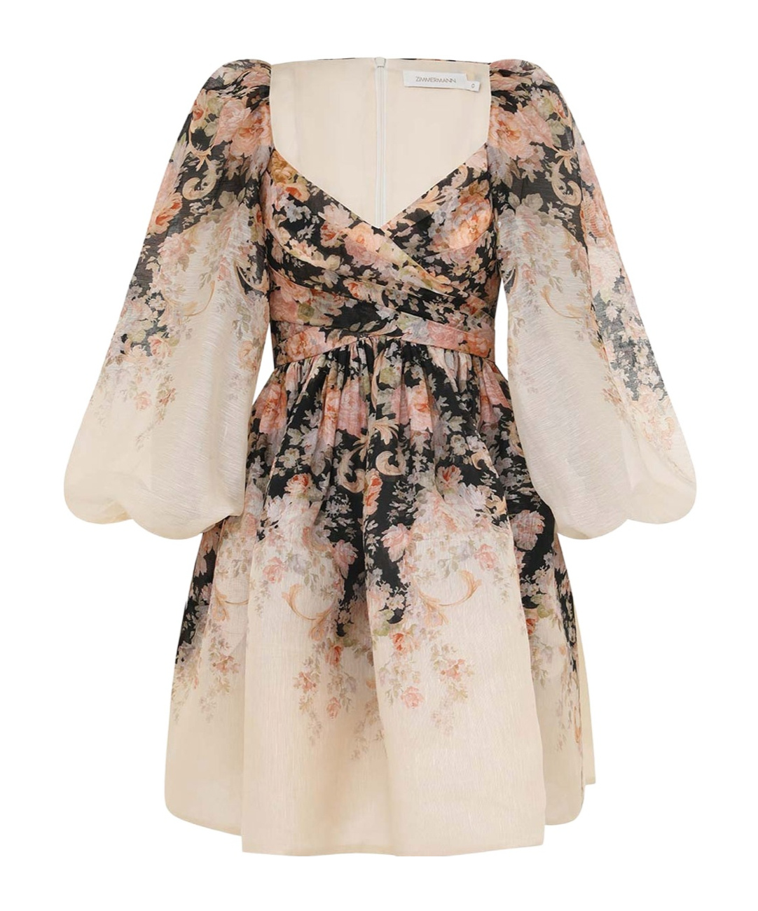 linen button through mini dress Never A Bad Day White Linen Button Front Mini Dress main image 1