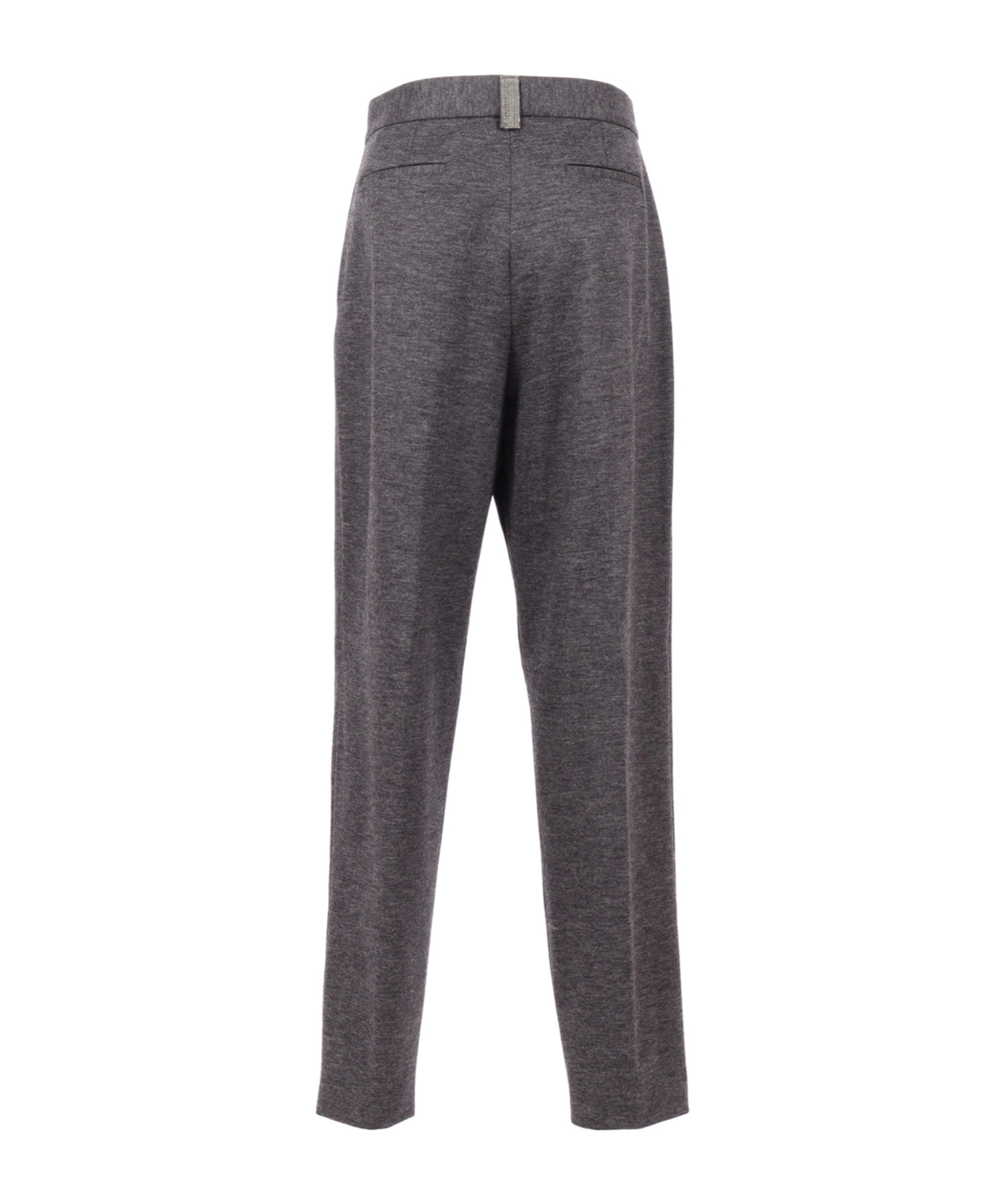 Fabiana Filippi Slate-coloured Boiled Wool Jersey Trousers In Gray