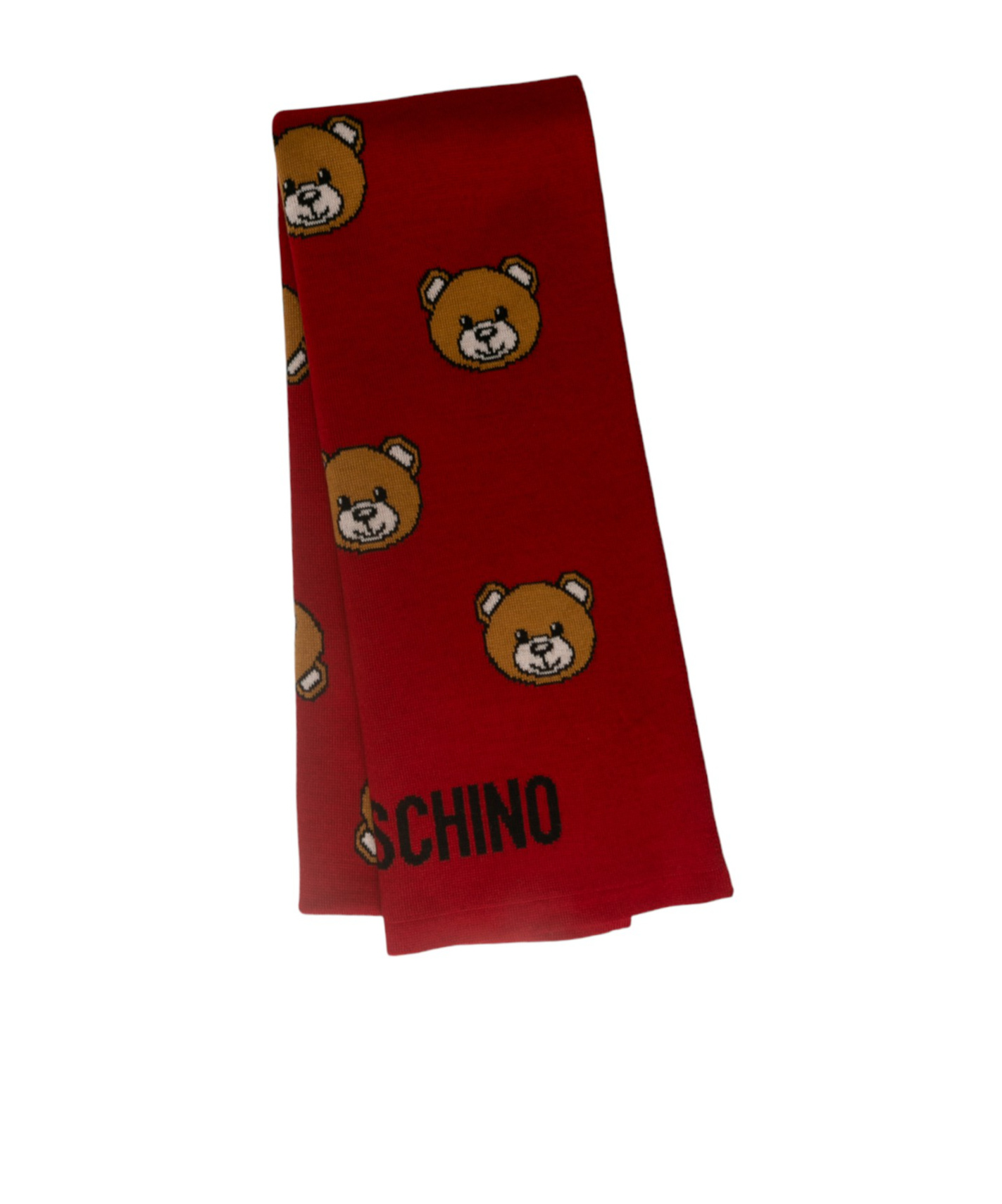 Moschino Wool Scarf In Red