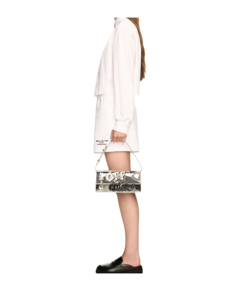 Off-white Silver Jitney 1.0 Shoulder Bag In White