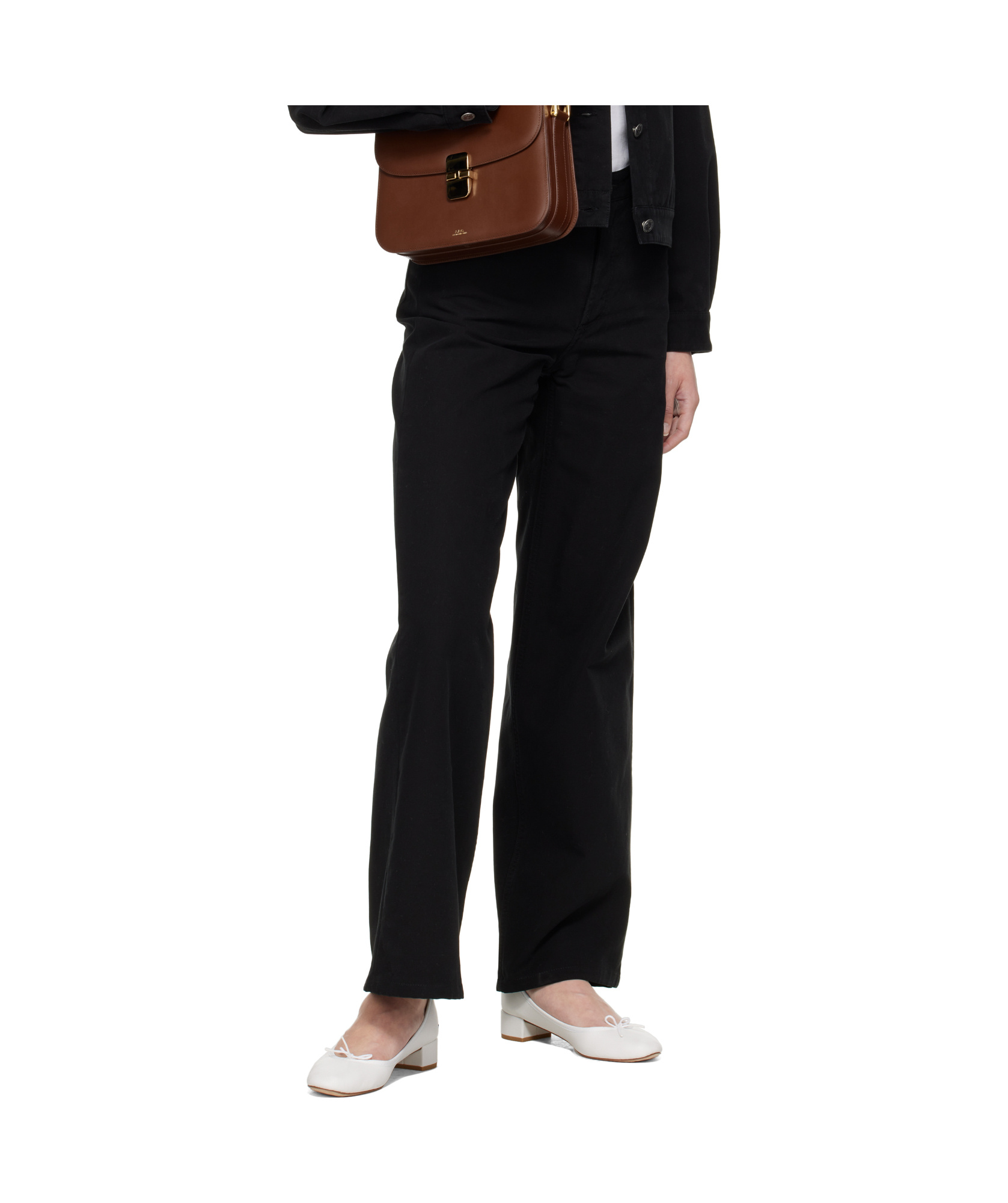 Apc Black Elisabeth Jeans In Black