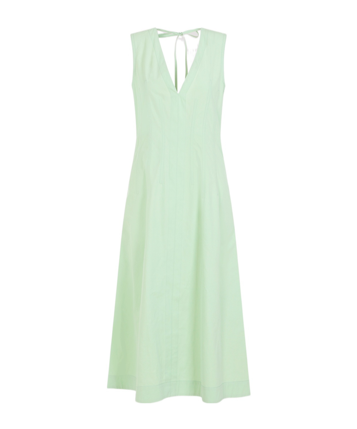 BOTTEGA VENETA SLEEVELESS COTTON MIDI DRESS