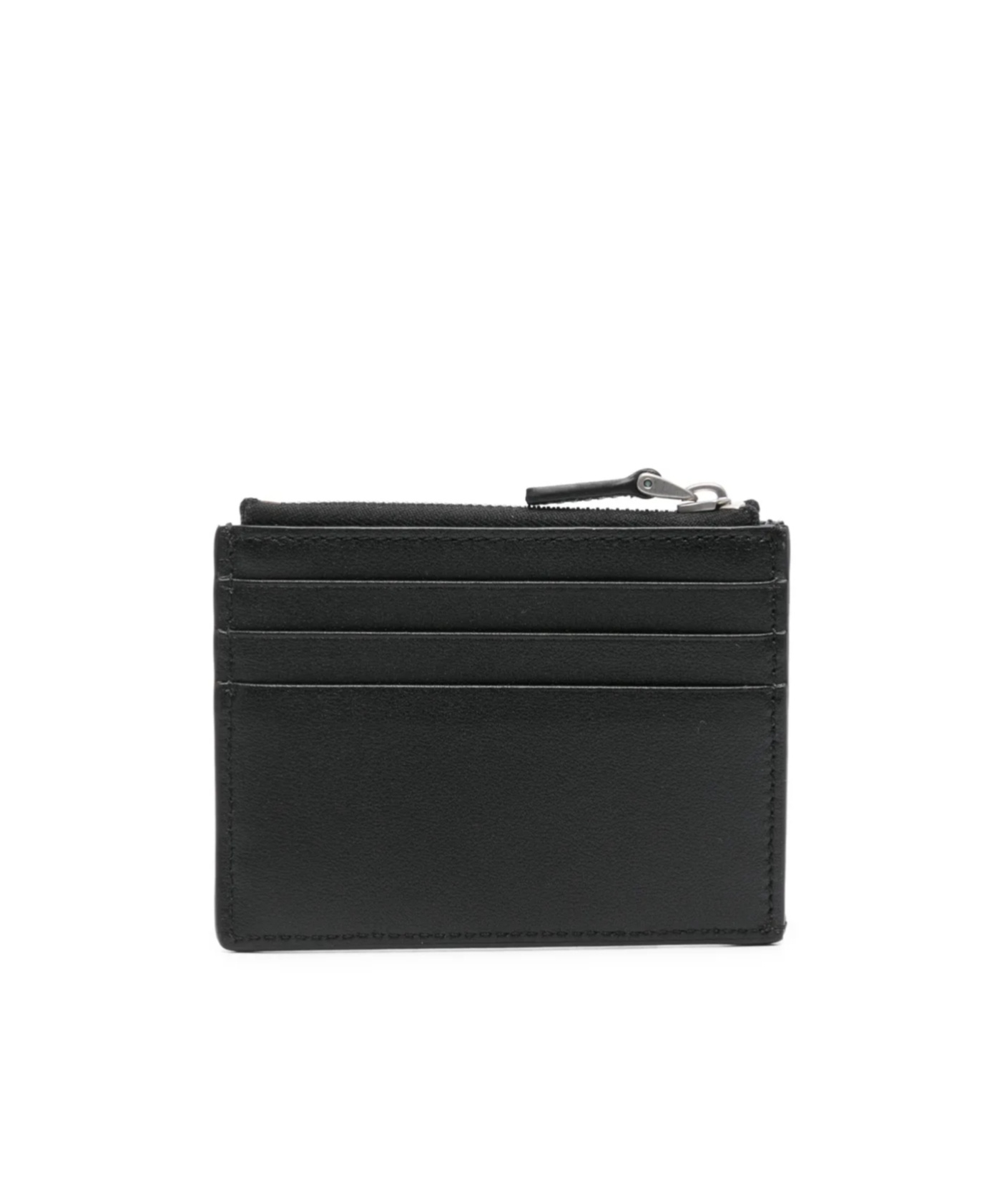 Valentino Leather Cardholder In Black