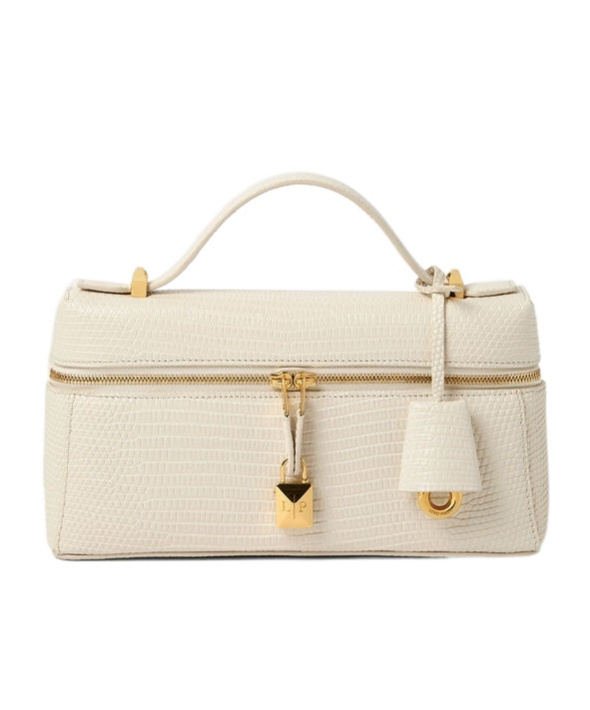 Loro Piana Extra Bag L23 In Baby Cashmere/sunshine Gold