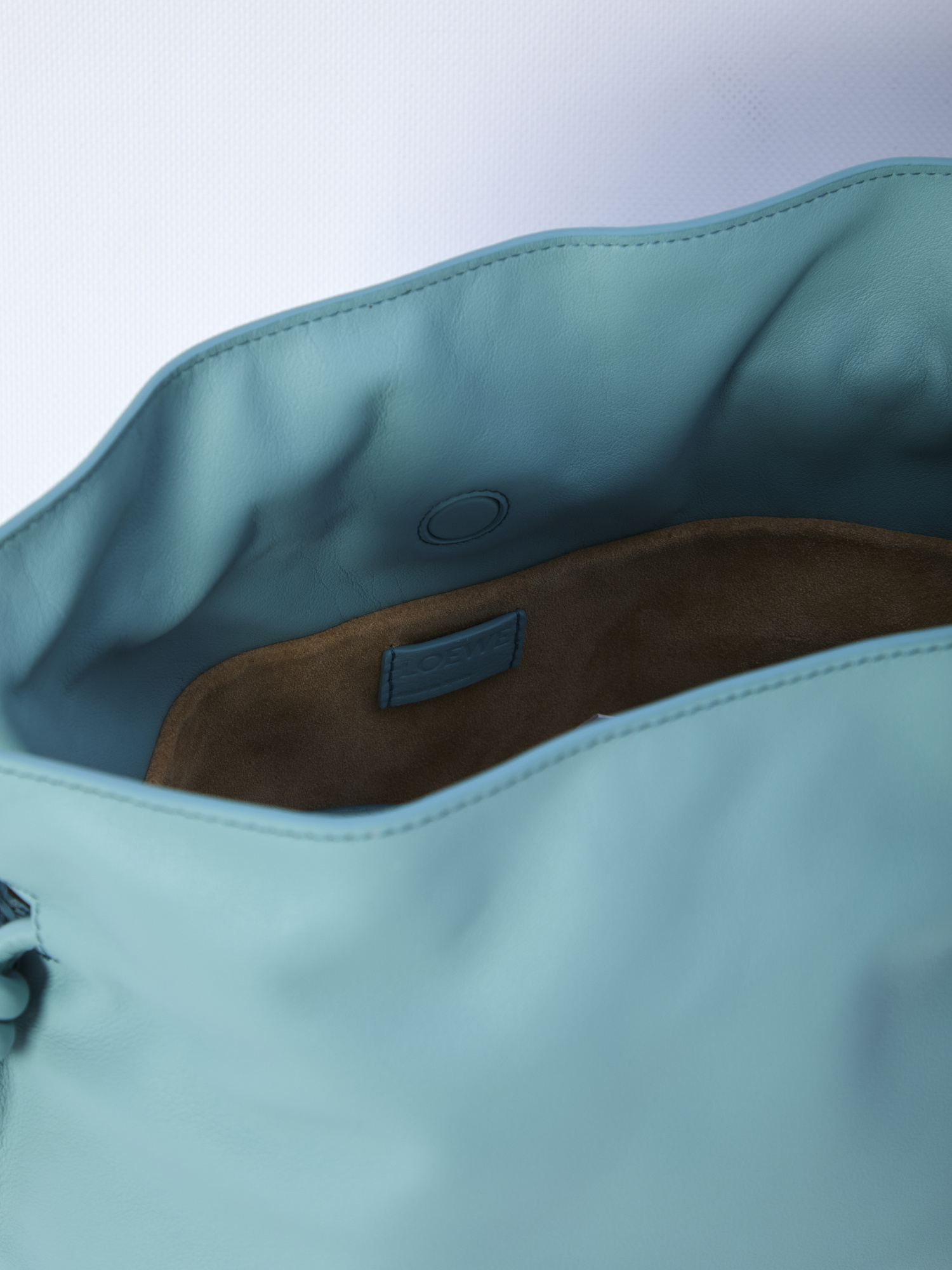 Loewe Medium Flamenco Clutch In Nappa Calfskin In Green