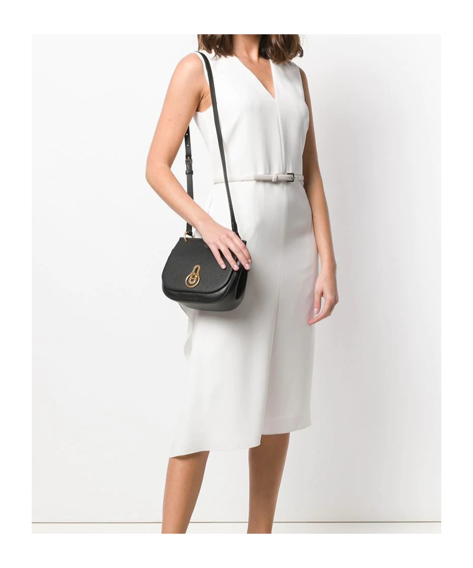 MULBERRY MULBERRY AMBERLEY LOGO DETAILED SMALL SHOULDER BAG