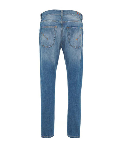 Dondup Belt Ring Denim Trousers In Blue