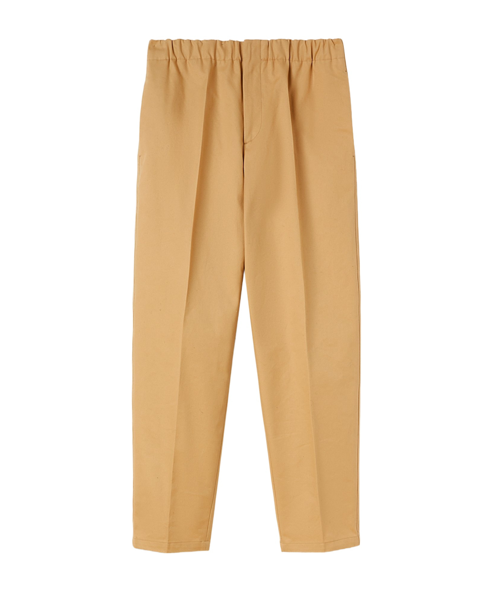 Jil Sander Cotton Gabardine Tapered Trousers In Sand Stone