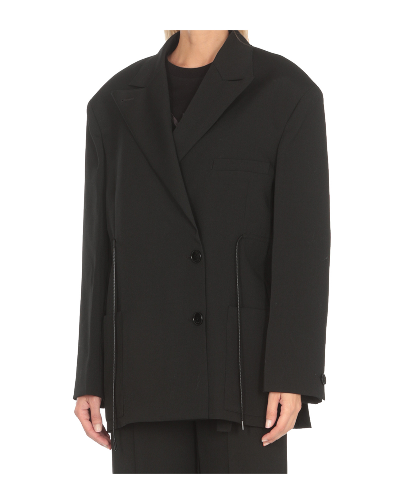 Lanvin Wool Blazer In Black