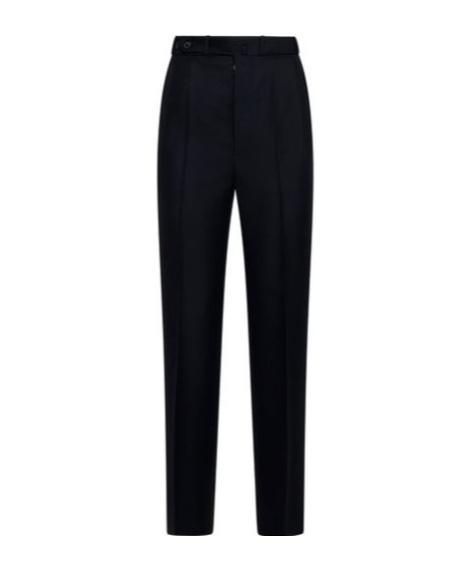 Maison Margiela Straight-leg Wool Trousers In Black