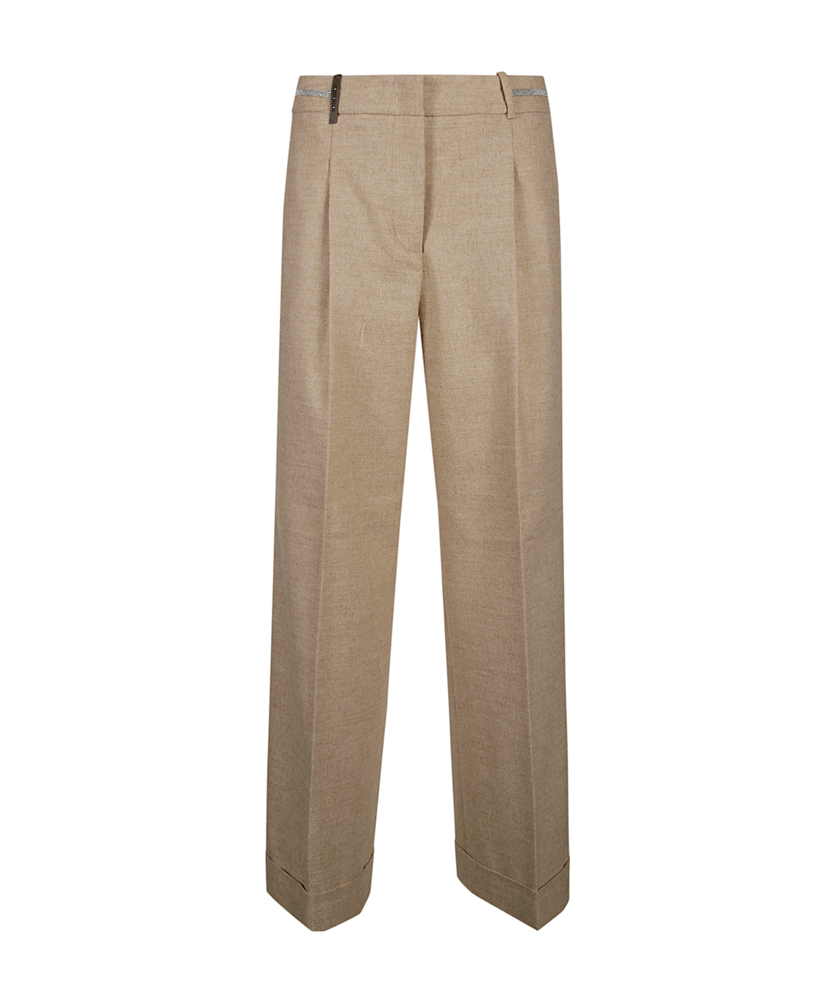 Peserico Trousers With Pleats In Nude