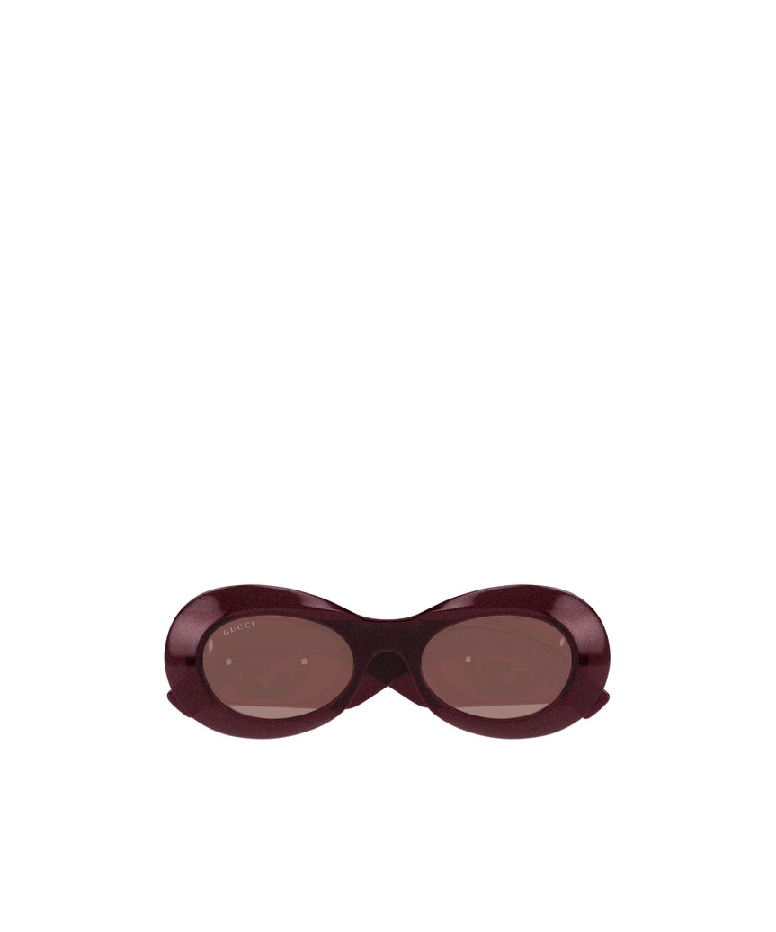 Gucci Geometric Frame Sunglasses In Red
