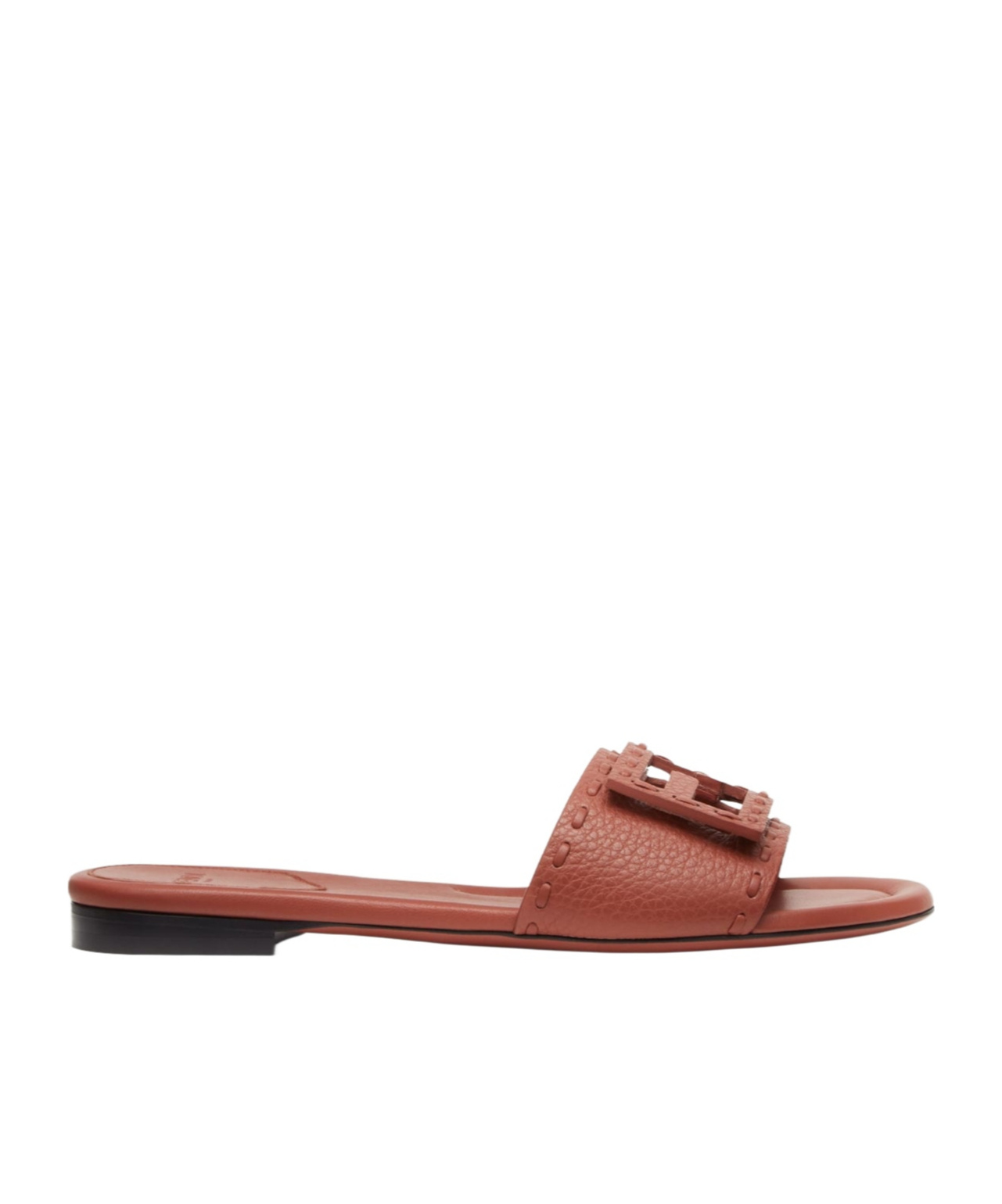Fendi Ff Tube Medallion Flat Sandals In Multicolor