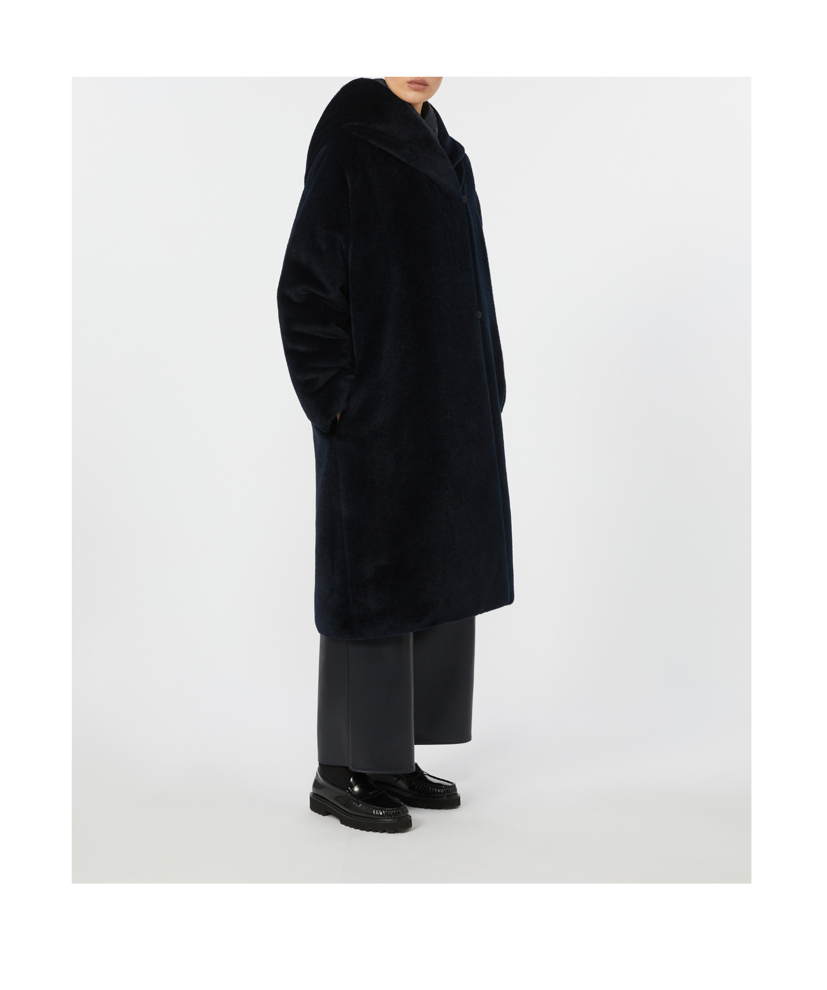 Max Mara Orion Double-faced Cotton Jacket In Black