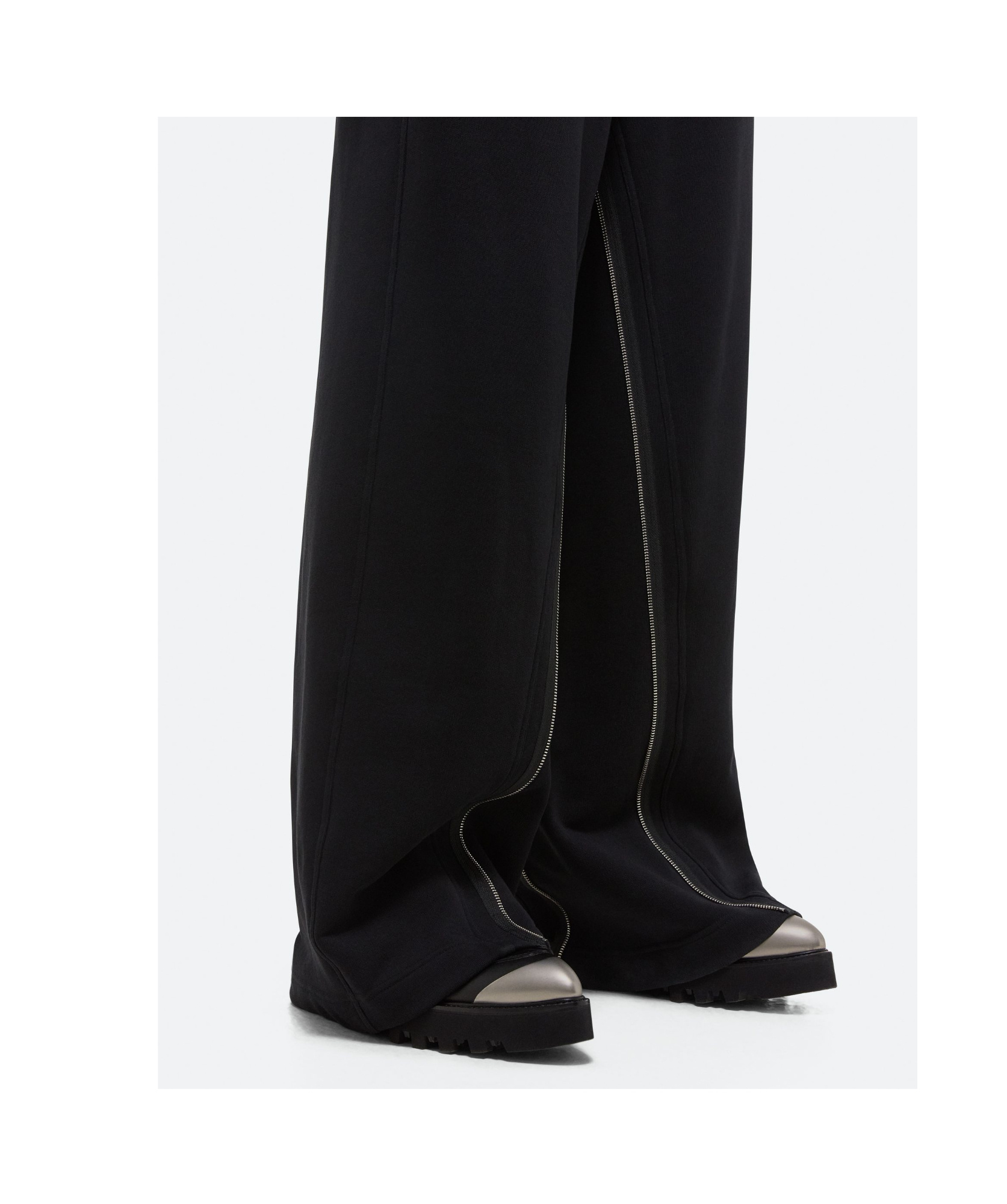 Helmut Lang Gusset Cotton Track Pants In Black