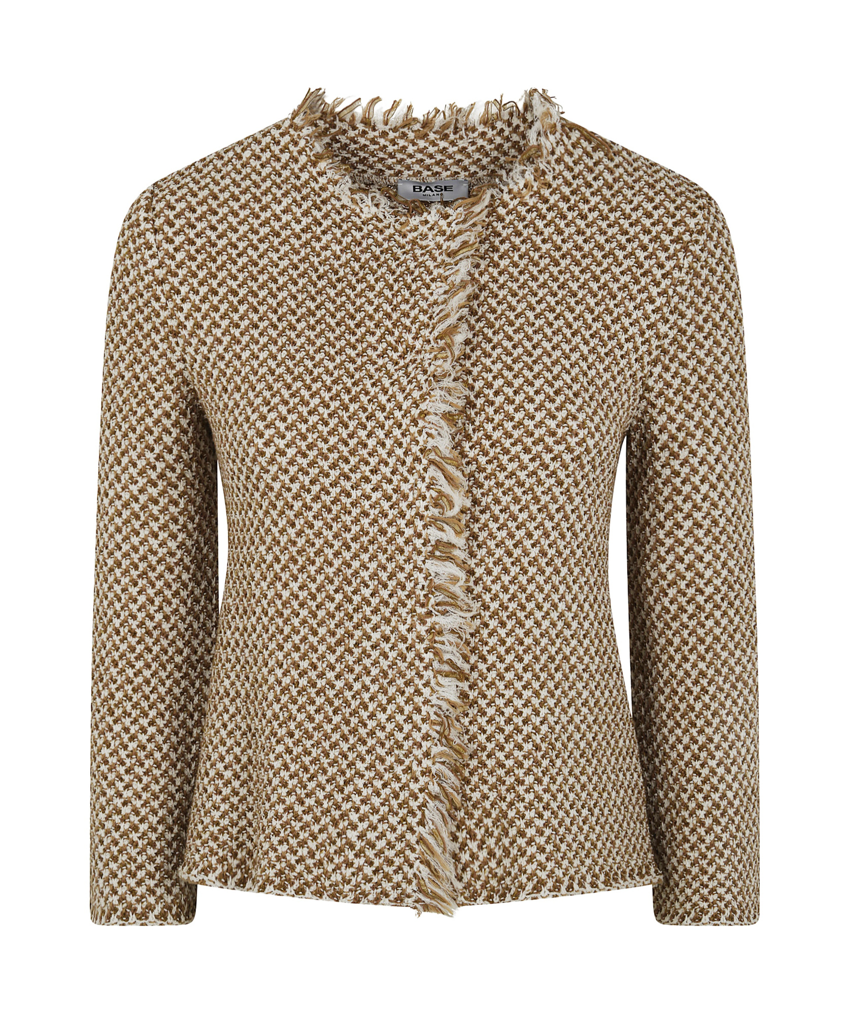 Baserange Round Neck Jacket In Camel