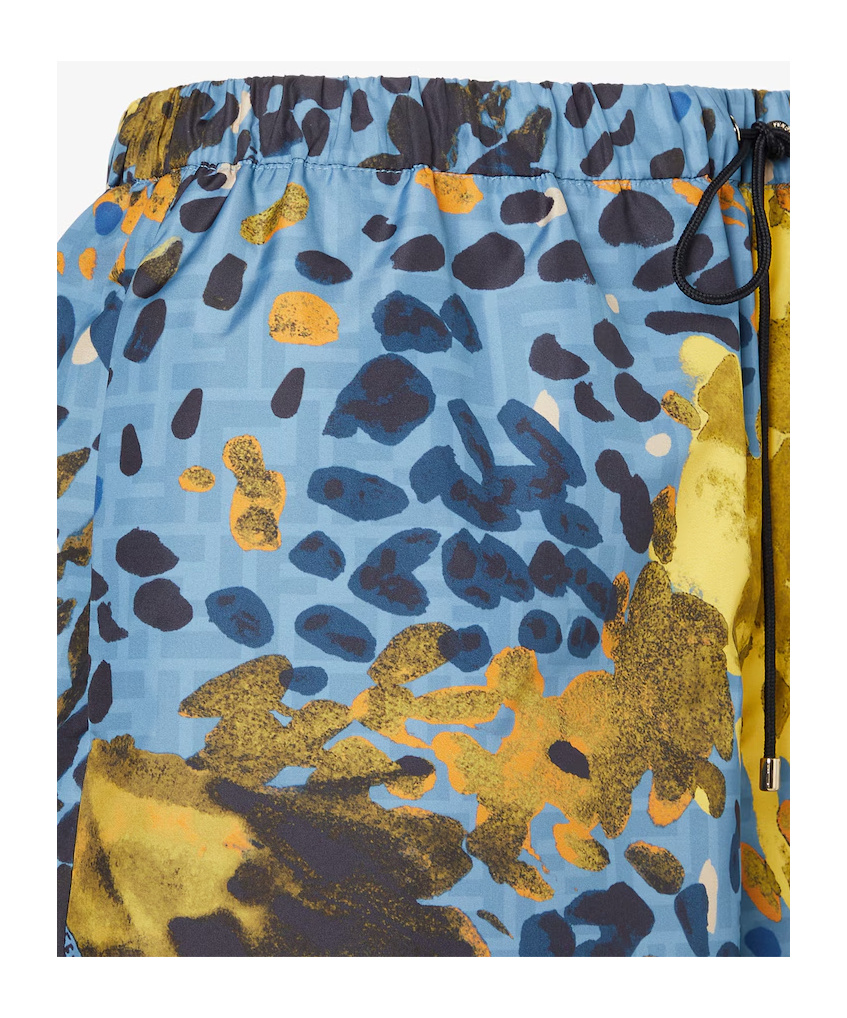 Fendi Multicolour Ff Nylon Printed Shorts In Multi