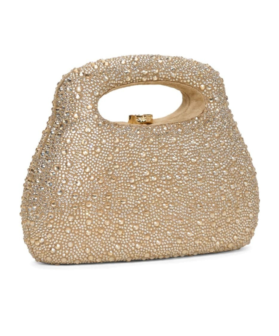 Shop Cult Gaia Embellished Handbag In Nude