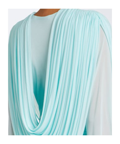 Christopher Esber Ripple Draped Gown In White
