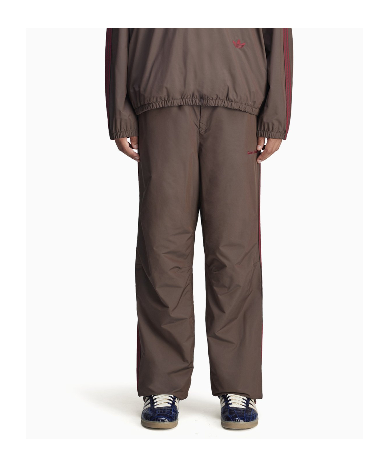 Shop Adidas Originals X Wales Bonner 3-stripes Trousers In Brown