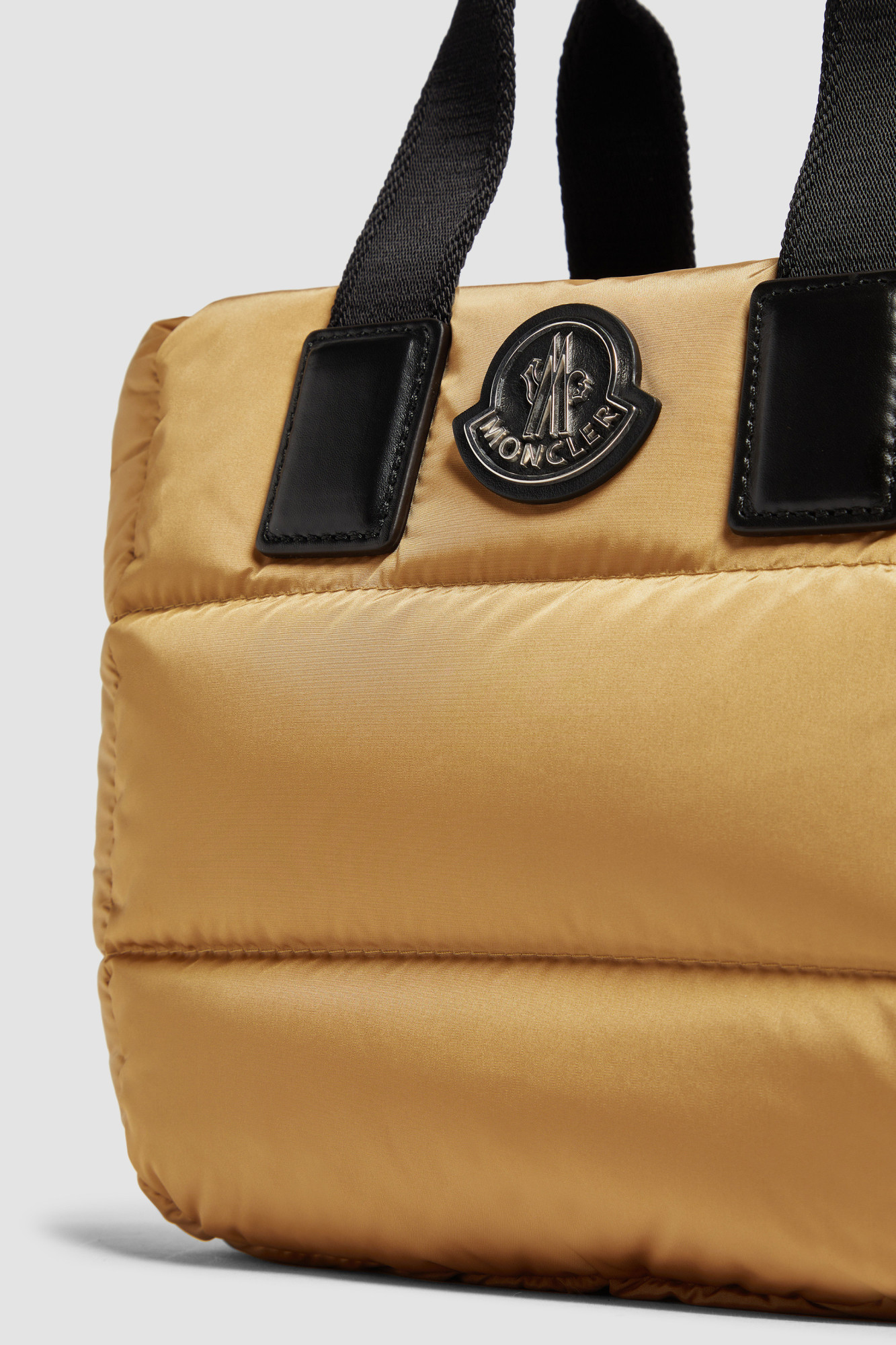Moncler Caradoc Mini Shoulder Bag In Camel Beige