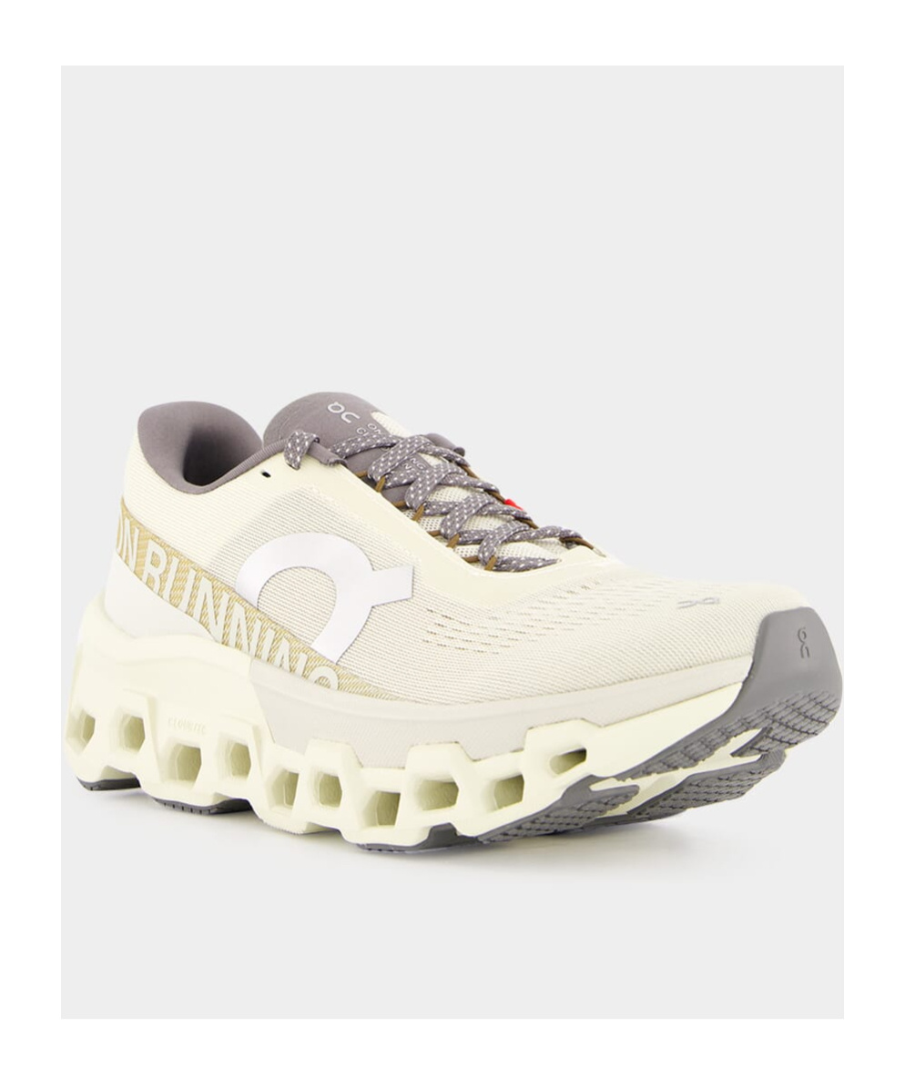 On Running Laced Sneakers In White