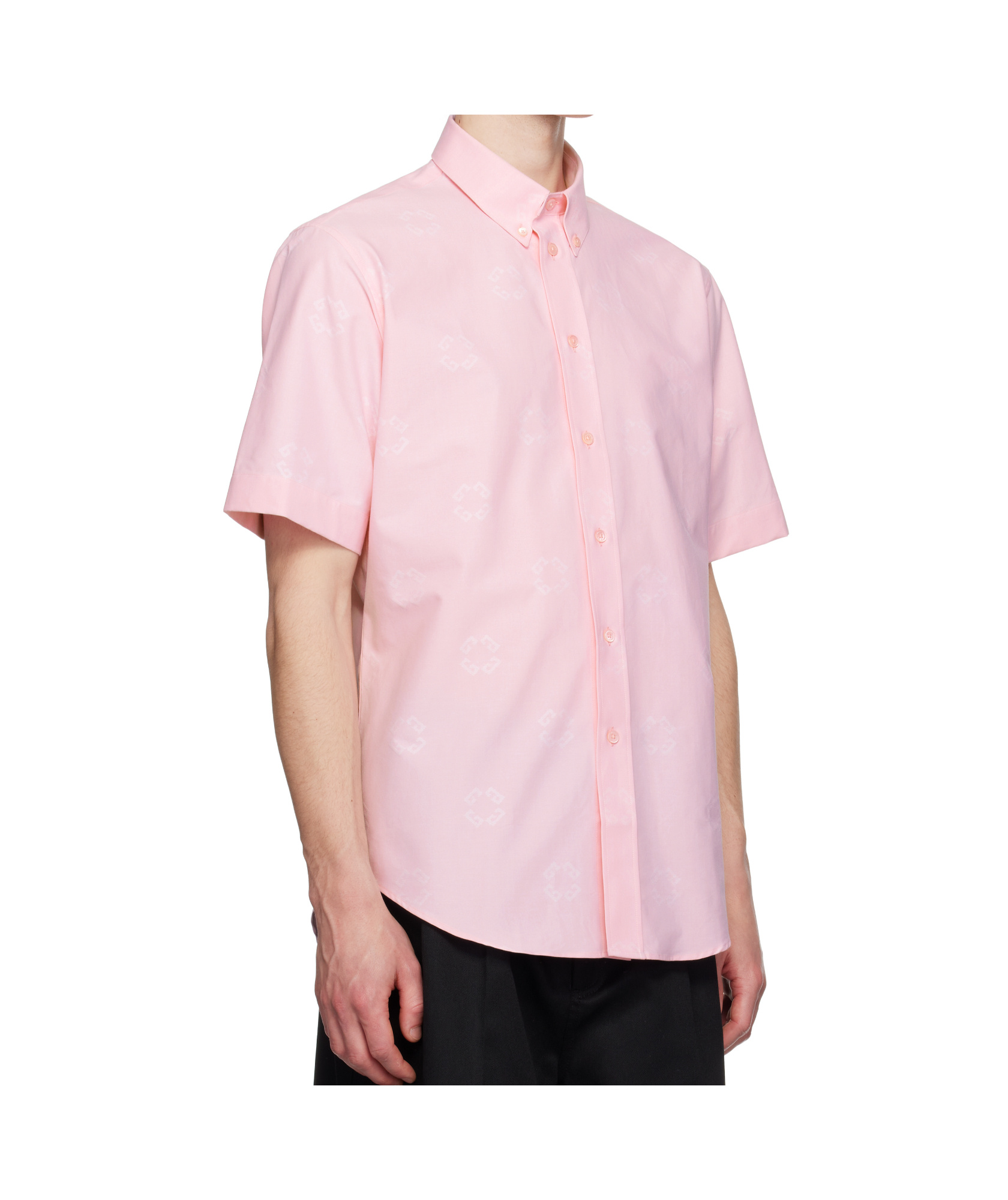 Givenchy Pink Short Sleeve Custom Fit Shirt In Tender Pink