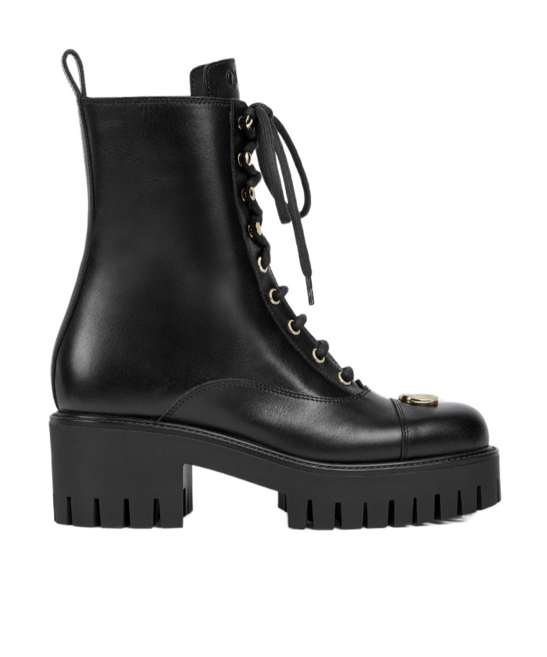 Gucci Gg Ankle Boots In Black