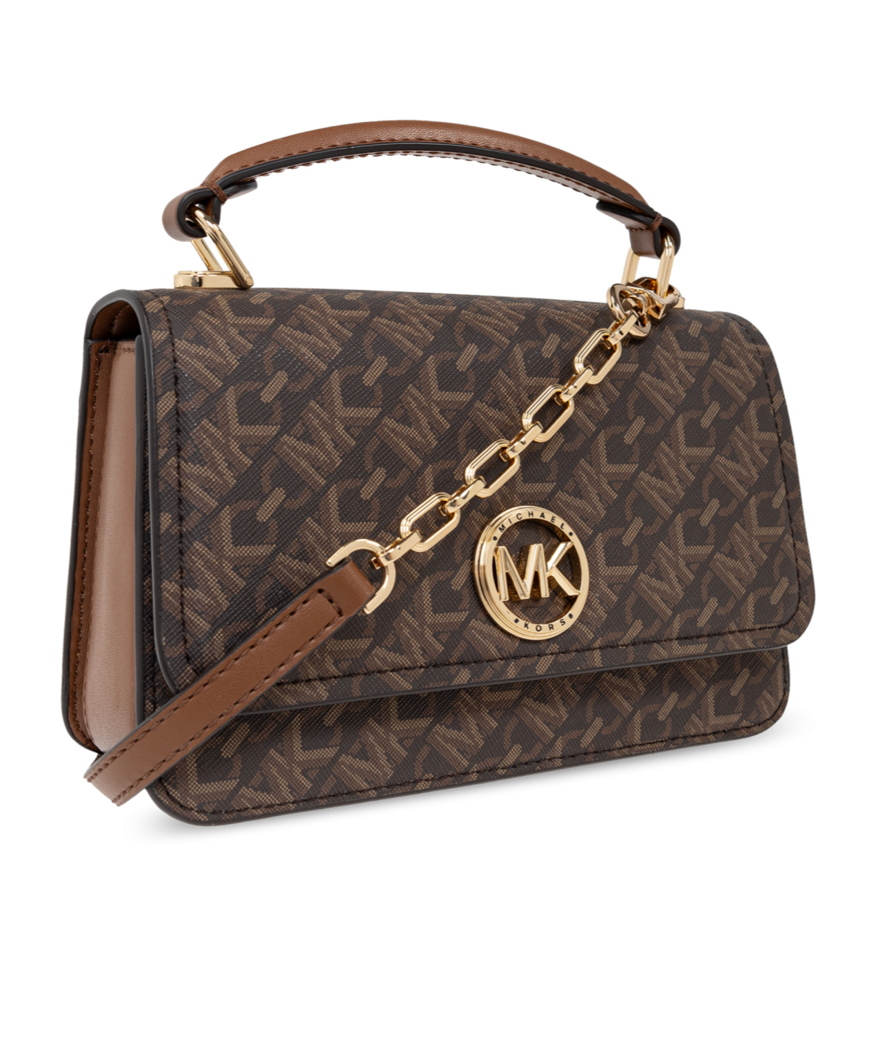 Michael Michael Kors Monogram Logo-plaque Tote Bag In Black