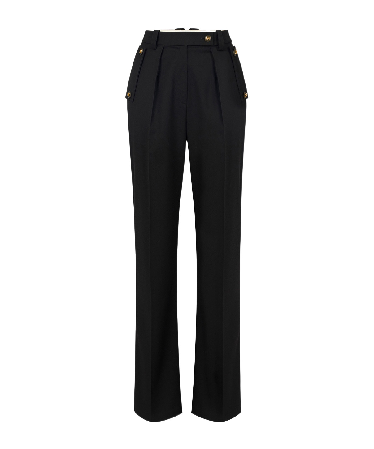 Elisabetta Franchi Trousers With Pleats And Pockets In Black