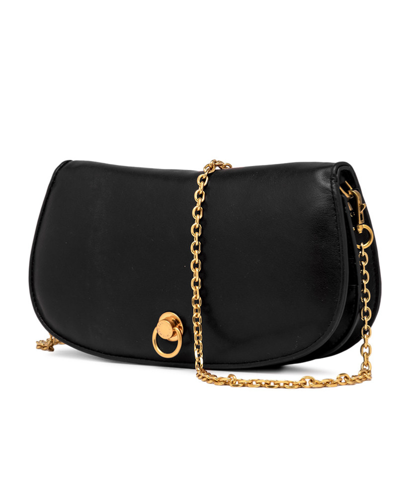 Gianni Chiarini Flip Shoulder Bag In Black
