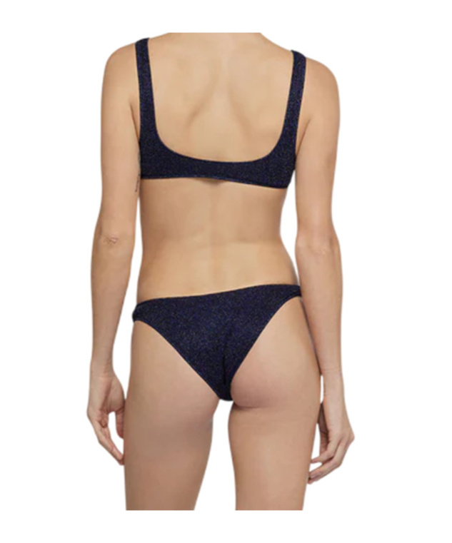 Shop Oseree Crystal-detail Bikini Set In Blue