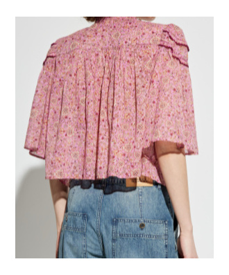 Isabel Marant Étoile Patterned Top In Purple