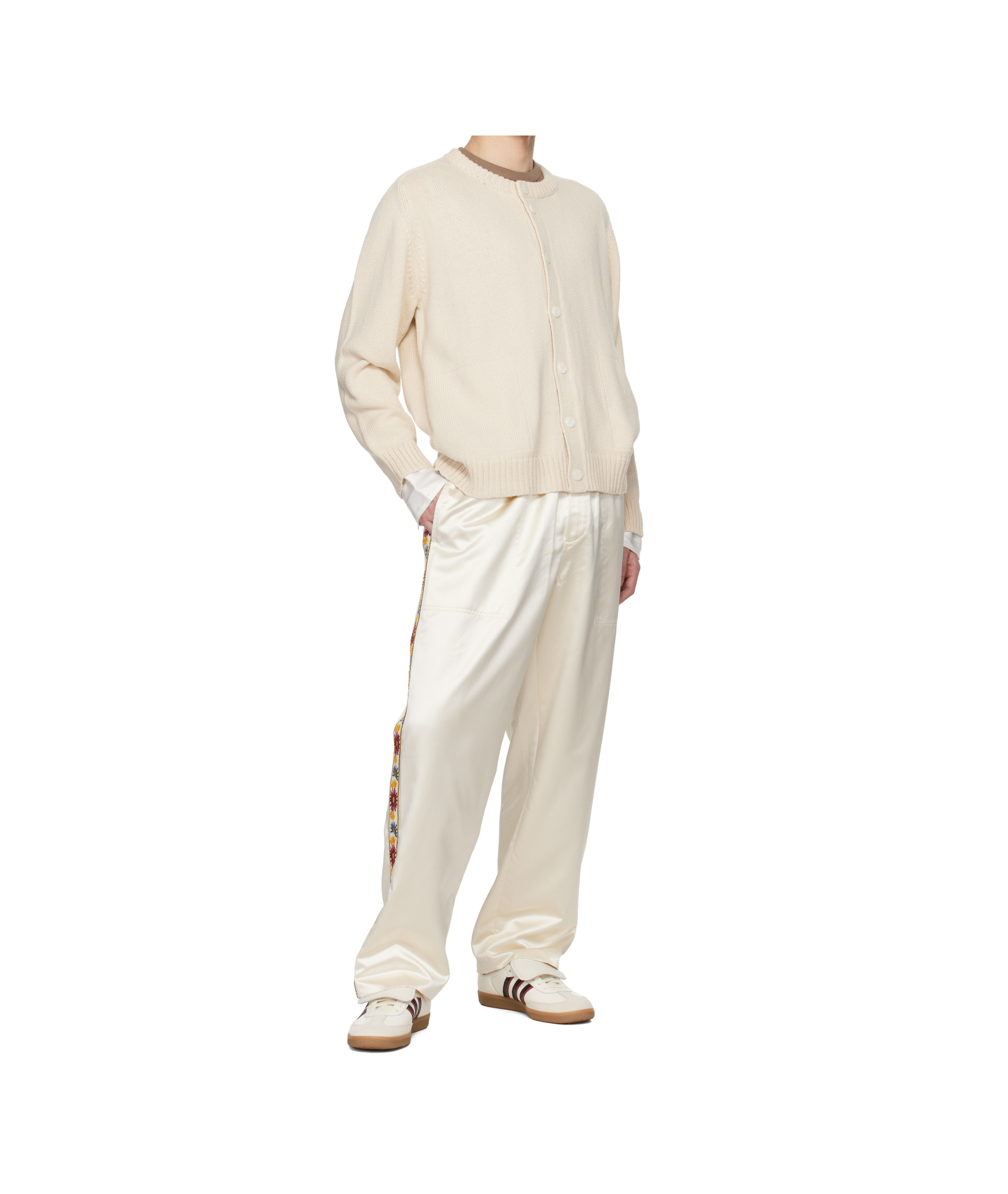 Bode Off-white Meringue Cardigan