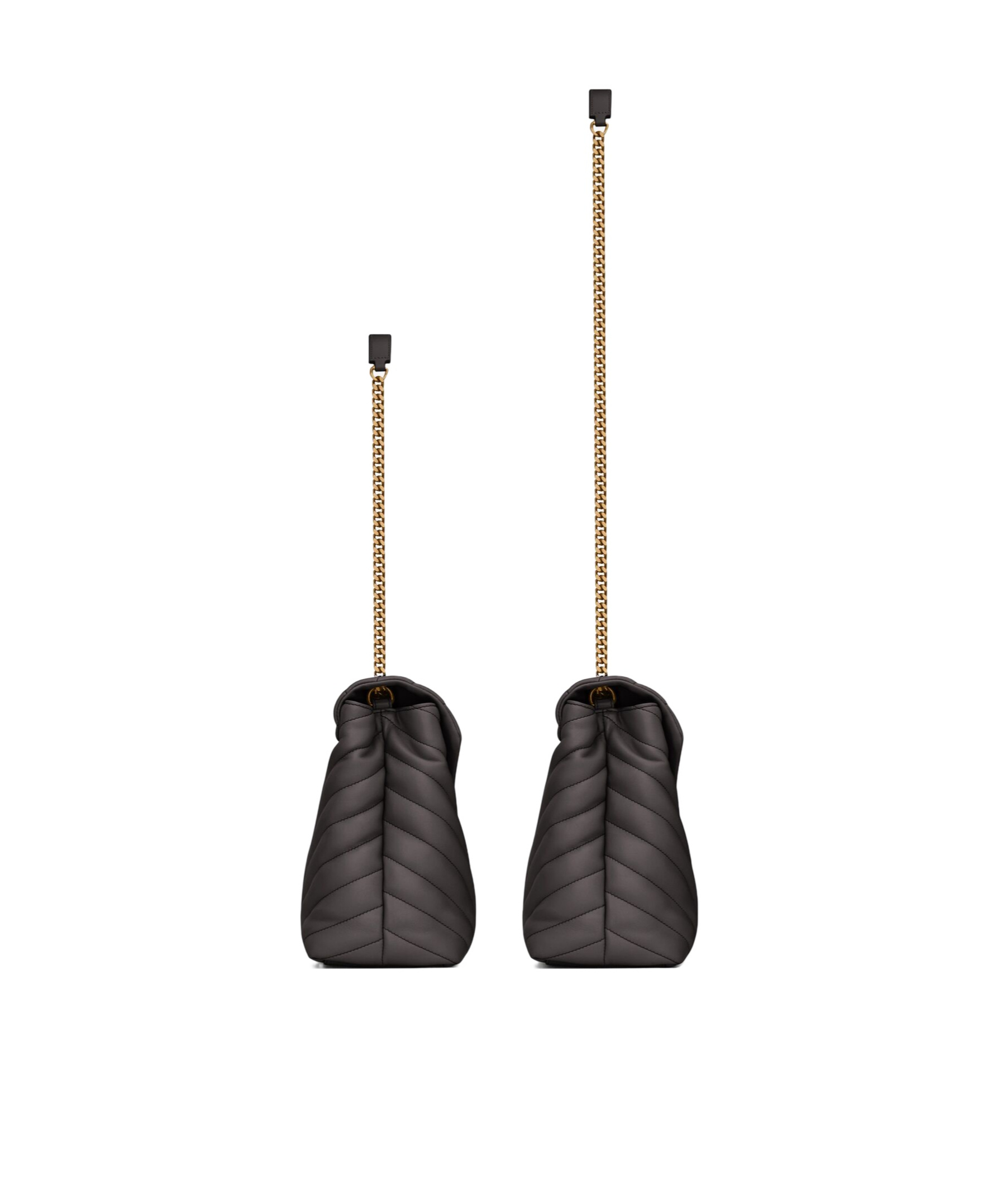 Saint Laurent Medium Loulou 'y' Quilted Shoulder Bag In Black