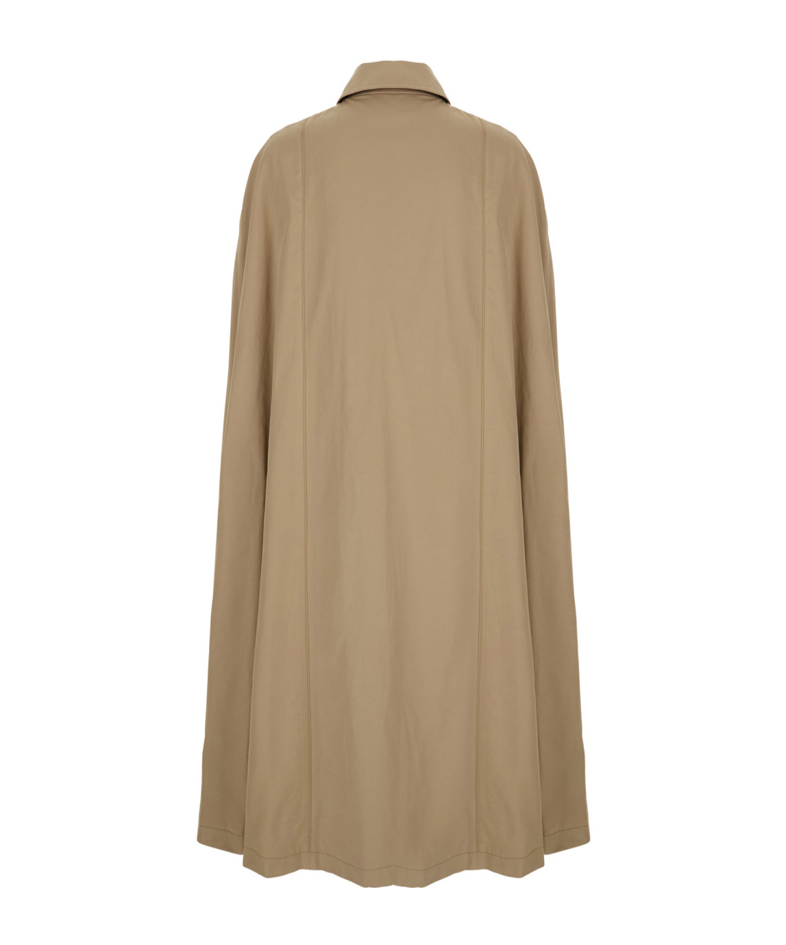 Federica Tosi Beige Cape With Collar In Nude