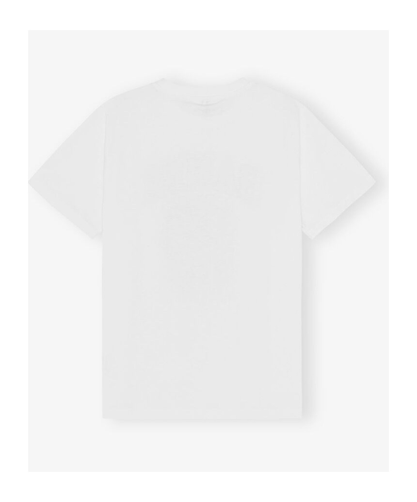 Ganni Womens Bright White Kitty Margot Graphic-print Cotton-jersey T-shirt Xs In Bright White