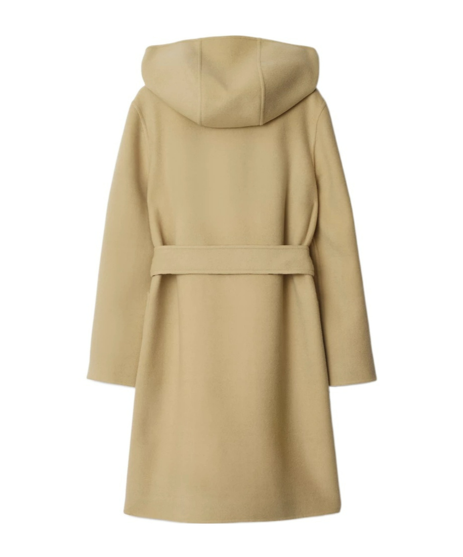 Burberry Mid-length Reversible Wool Car Coat In Nude