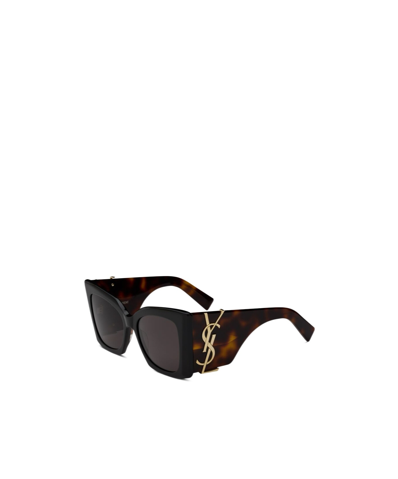 Saint Laurent Sl M119 Oversized Cat-eye Sunglasses In Black