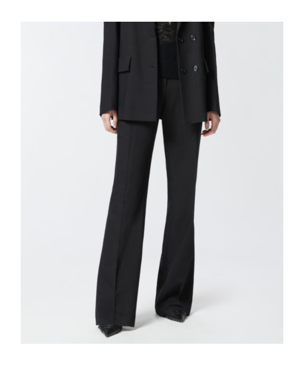Pinko Flared Tailored Trousers In Black