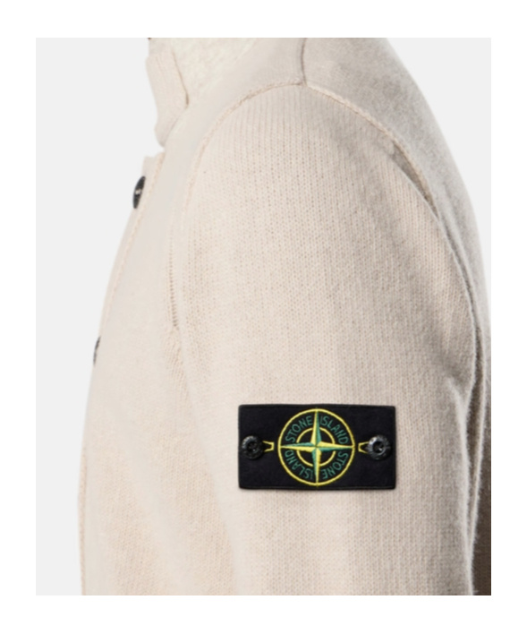 Stone Island Button-fastening Patch-pocket Cardigan In Neutral