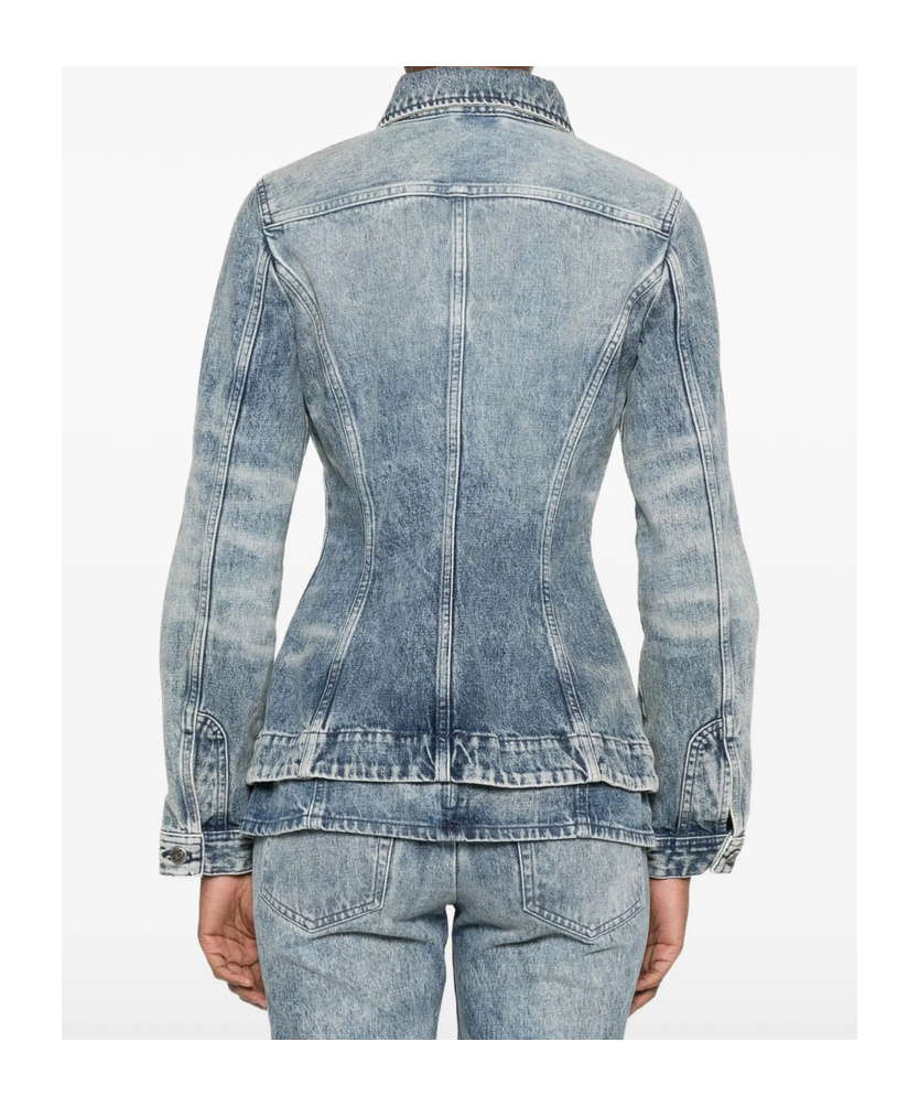 Diesel Tailored Blazer Featuring Chest Pockets And Long Sleeves In Blue