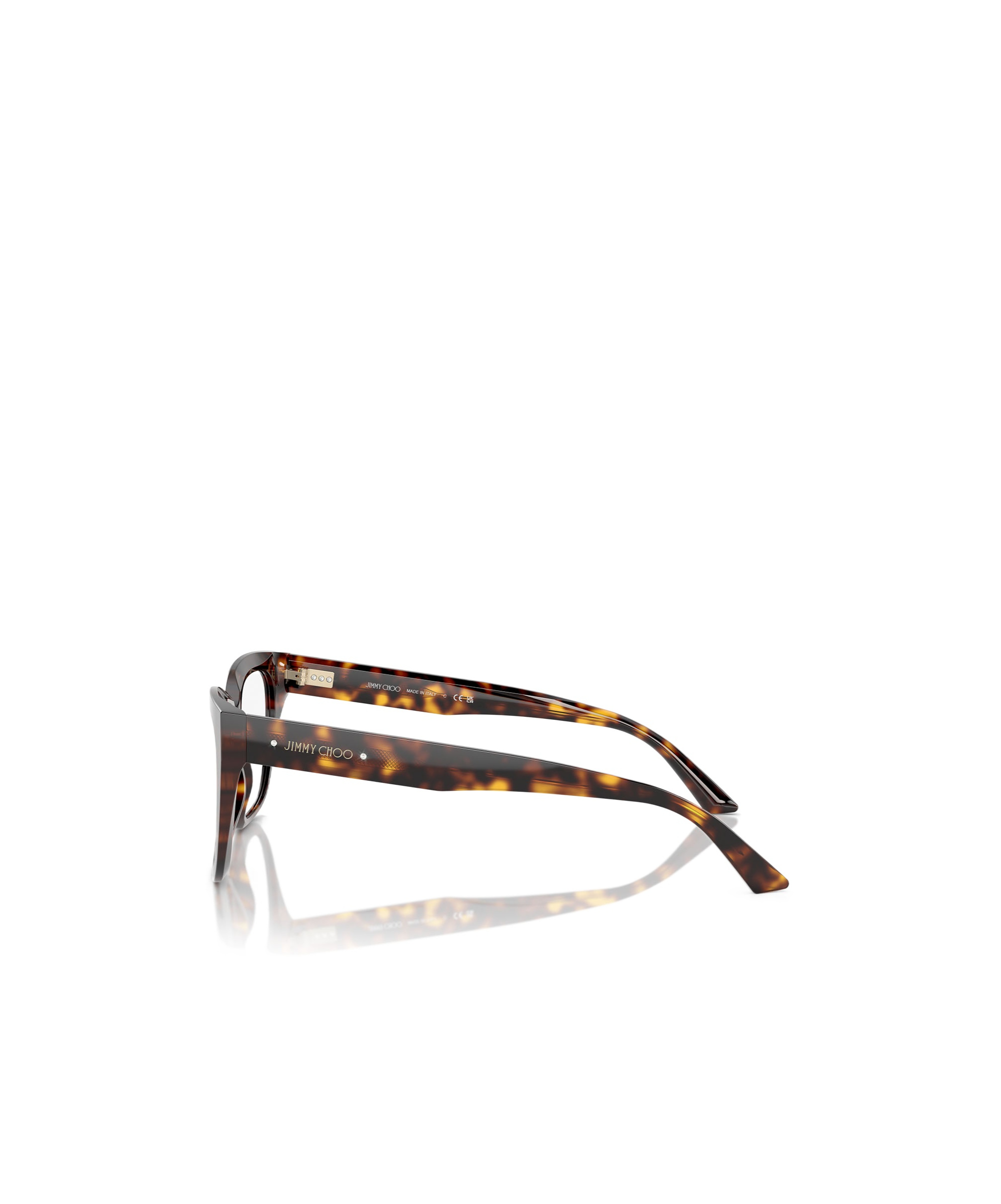 Jimmy Choo Tortoiseshell-effect Glasses In Black