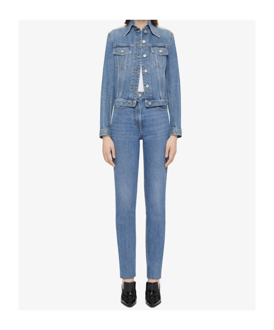 Givenchy Jacket In Denim With Yoke In Blue