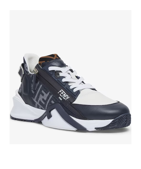 Fendi Mania Flow Runnning Sneakers In Black