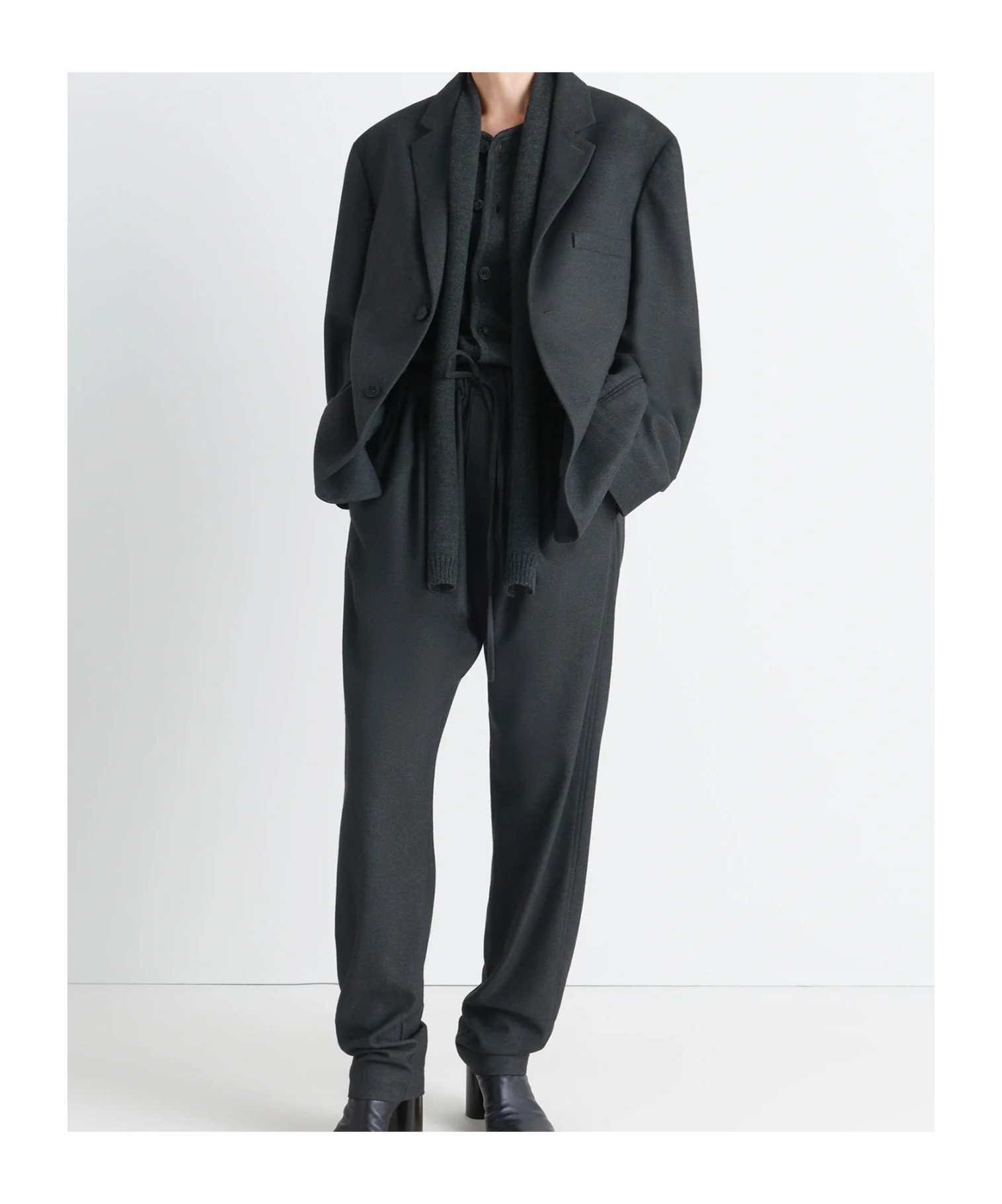 Lemaire Single-breasted Blazer In Green