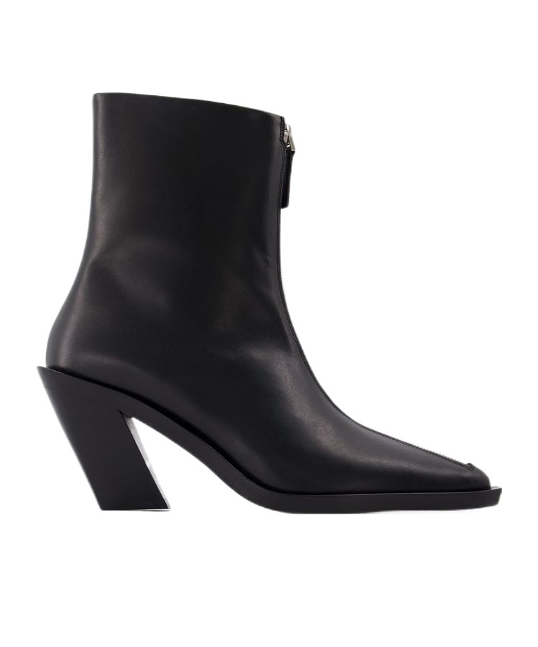 Shop Elleme Paris Sculpted 85mm Block-heel Boots In Black